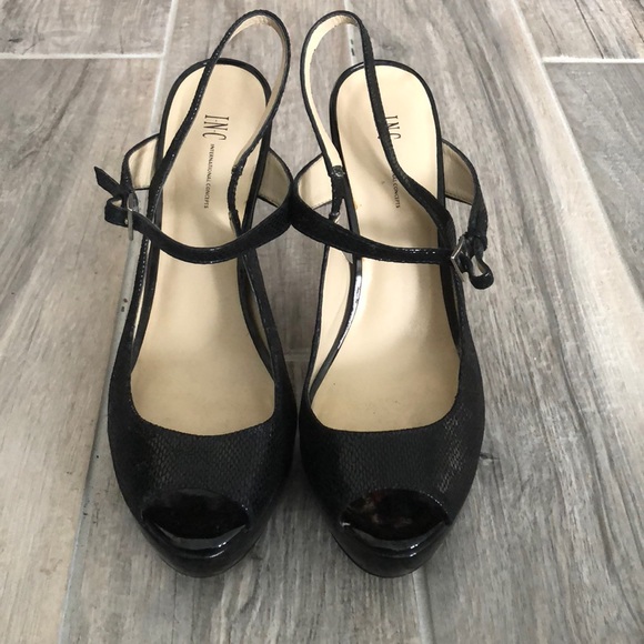 INC PeepToe Heels - Picture 1 of 4